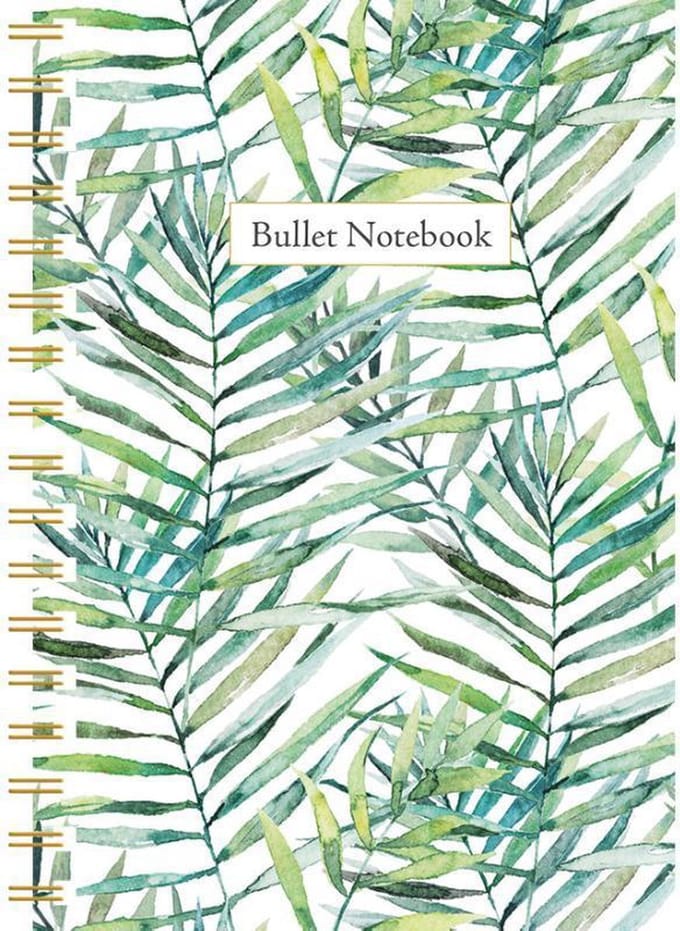 Leaves spiraalboek klein (bullet) / Leaves petit carnet à spirale (bullet)