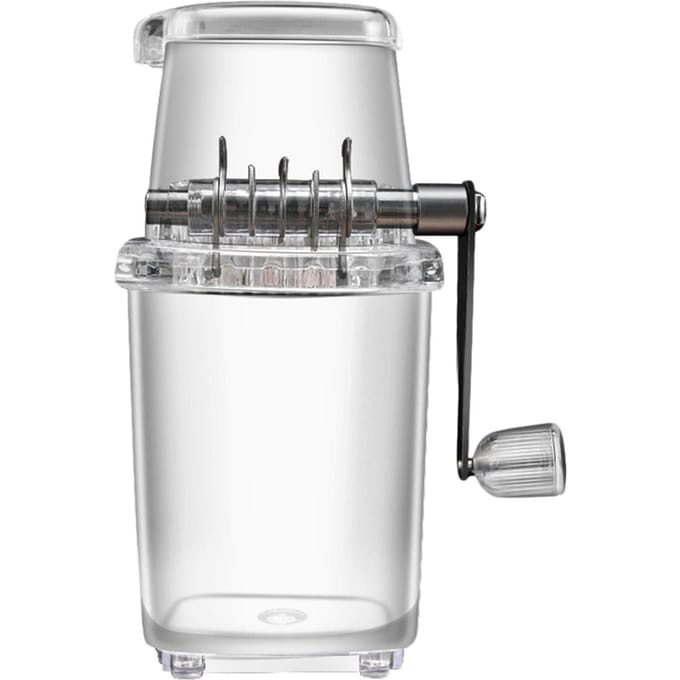 Draagbare IJs Crusher 1.25L Hand Aangedreven DIY Handmatige Schaafijs Hakmachine voor Thuis Buiten schoon