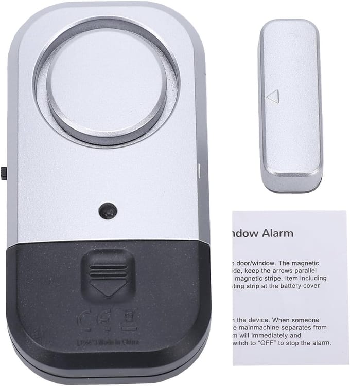 Deuralarm - Raamsensor - Huisbeveiliging - 130dB Sirene - 250 Meter Bereik - Wit
