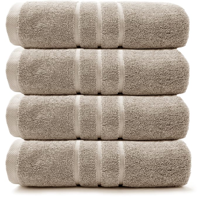 HOOMstyle Handdoeken Set Boutique - 4 stuks - 60x110cm - Taupe