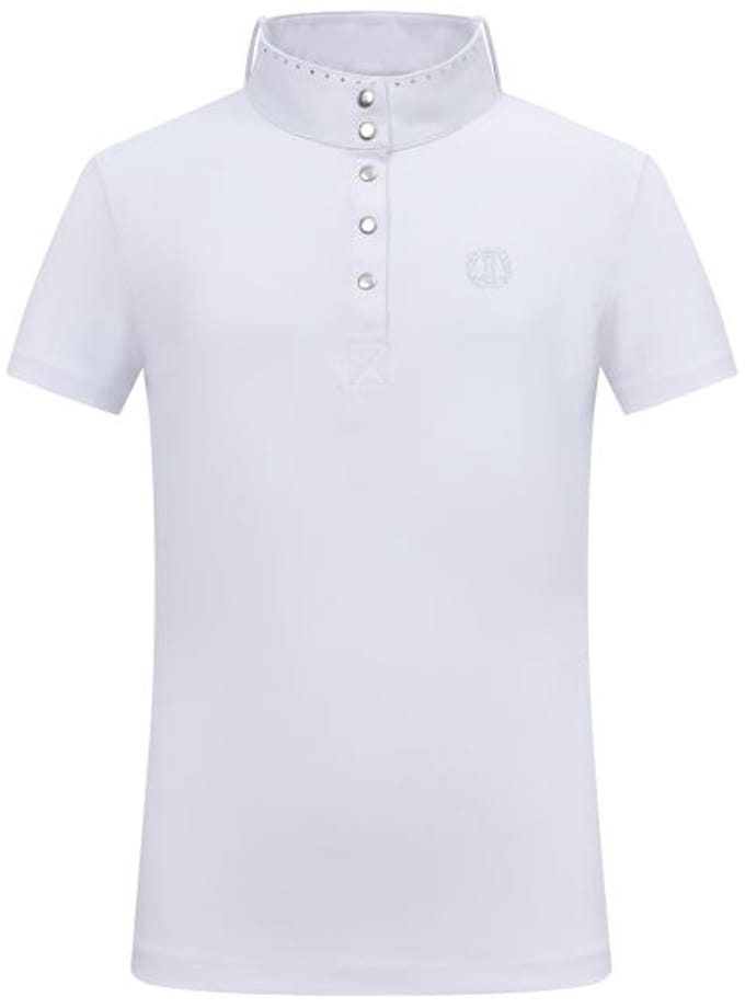 Imperial Riding - Kids Competition shirt IRHBasic Glam - Wit - Maat 152