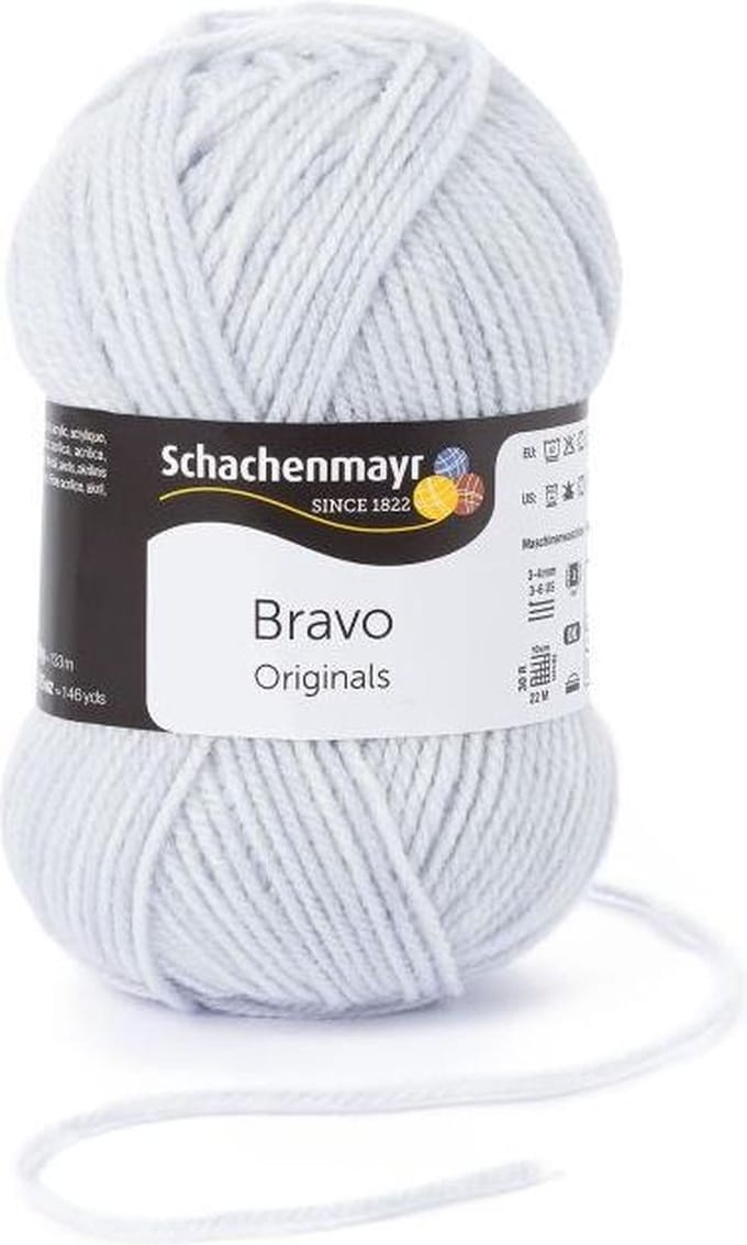 Bravo Wol - 50 gram -  Lichtgrijs