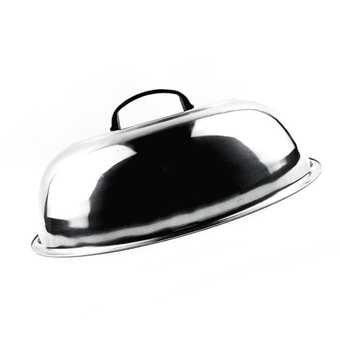 Couvercle de Pot Ménager Acier Inoxydable Sauteuse Vapeur Couvercle de Cuisson Multifonctionnel Circulaire 40cm / 15.7in black