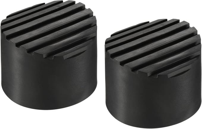Ladder Voetmatten - Antislip Doppen - Ladder Stabiliteit - Rubberen Constructie - 72mm Binnendiameter - Zwart