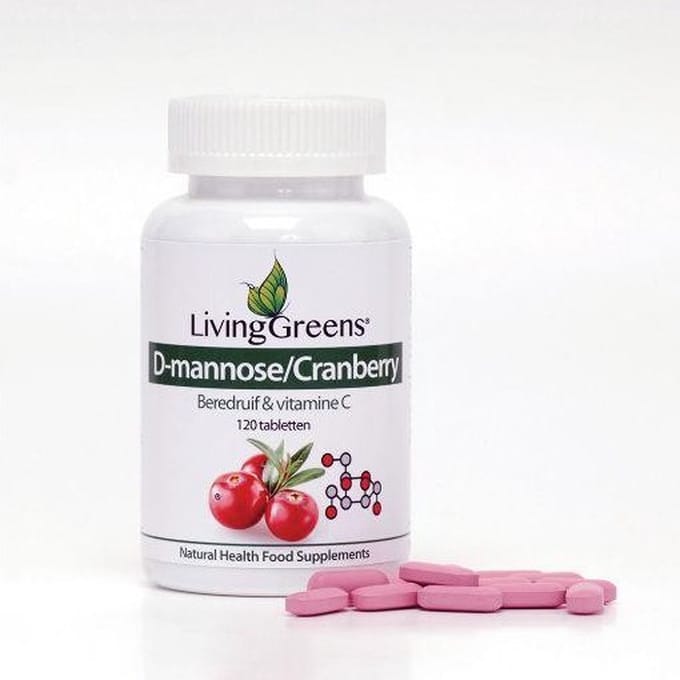 Livinggreens Cranberry met D-Mannose 120 Tabletten