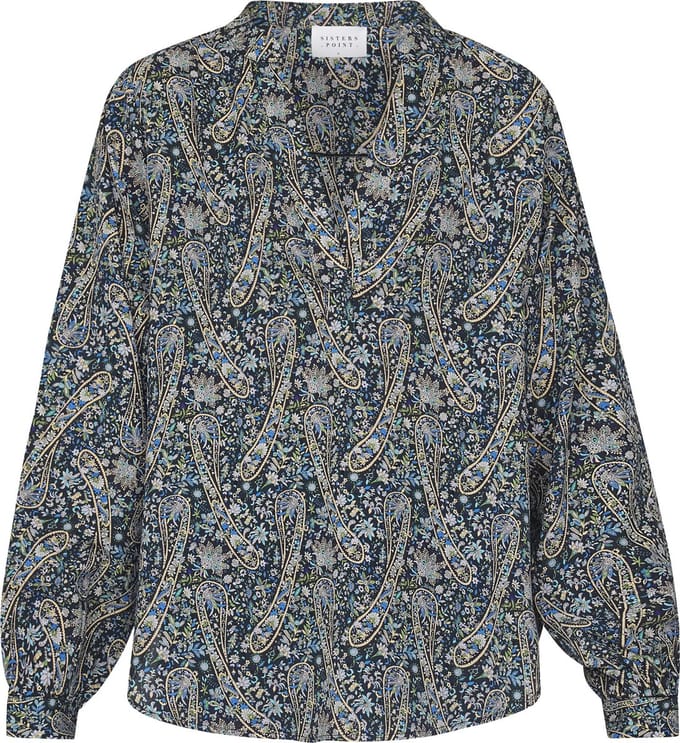 SISTERS POINT Enasa-ls1 Dames Blouse - Paisley - Maat S
