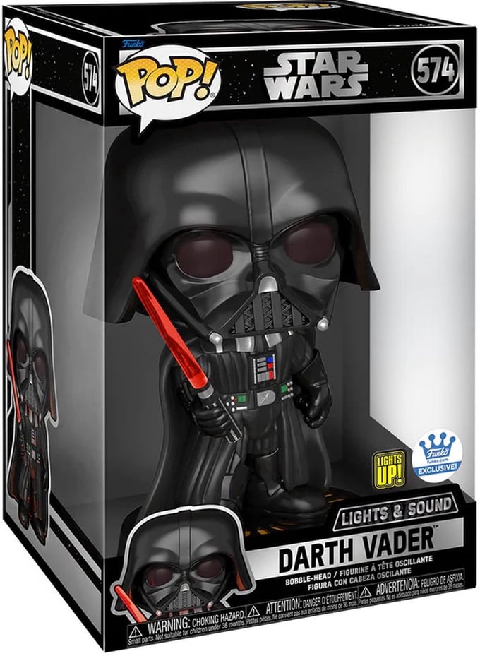 Funko Pop! Star Wars Darth Vader XXL 10 Inch Electric with Lights & Sound #574