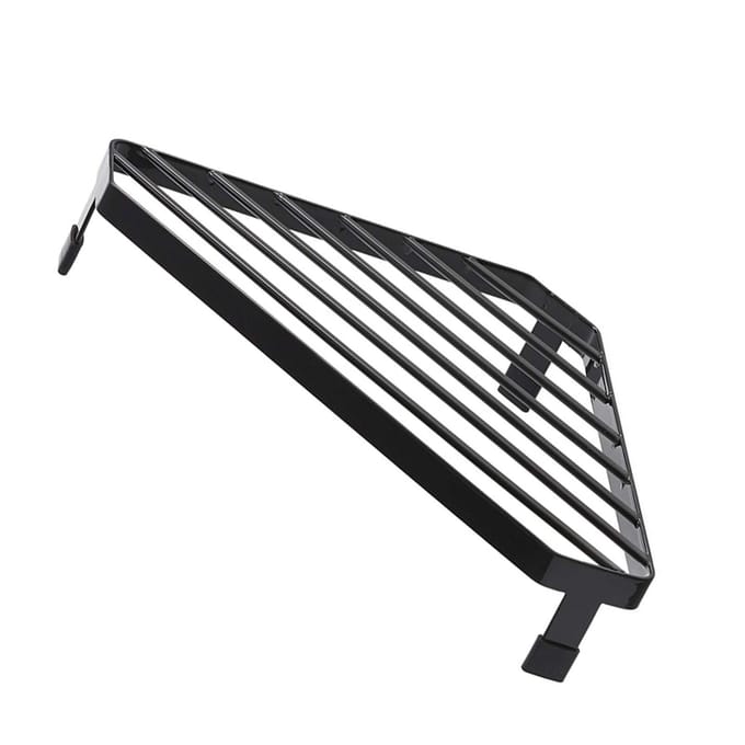 Étagère d'angle triangulaire Organisateur de comptoir Métal Fer Multifonction Étagère d'angle pour comptoir black