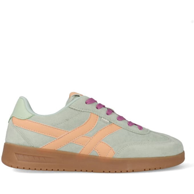 POSH by Poelman MEGAN Dames Sneakers - Groen met combinatie