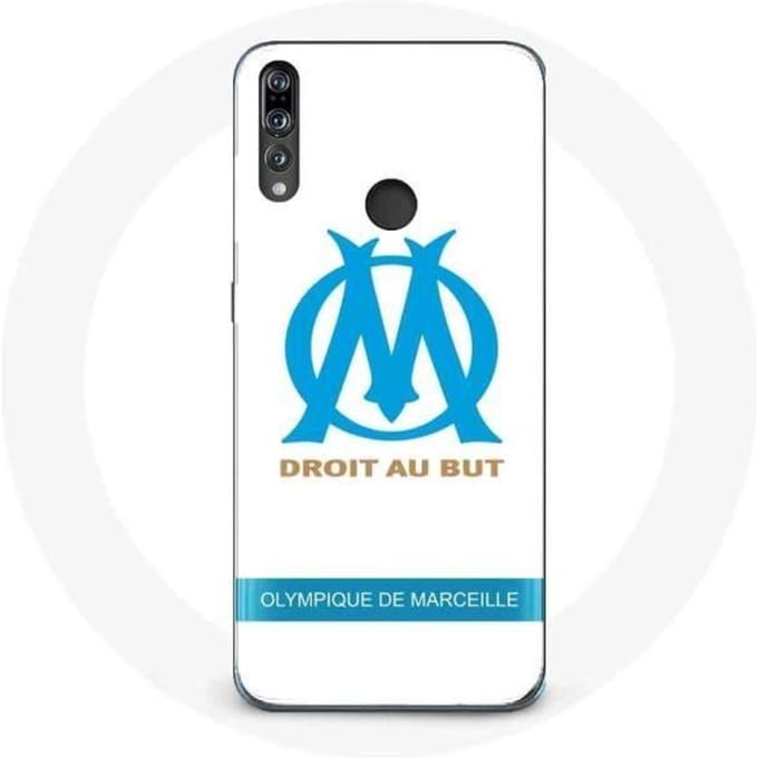 Coque - Olympique de Marseille - P30 Lite - Logo - Souple - Protection blanc
