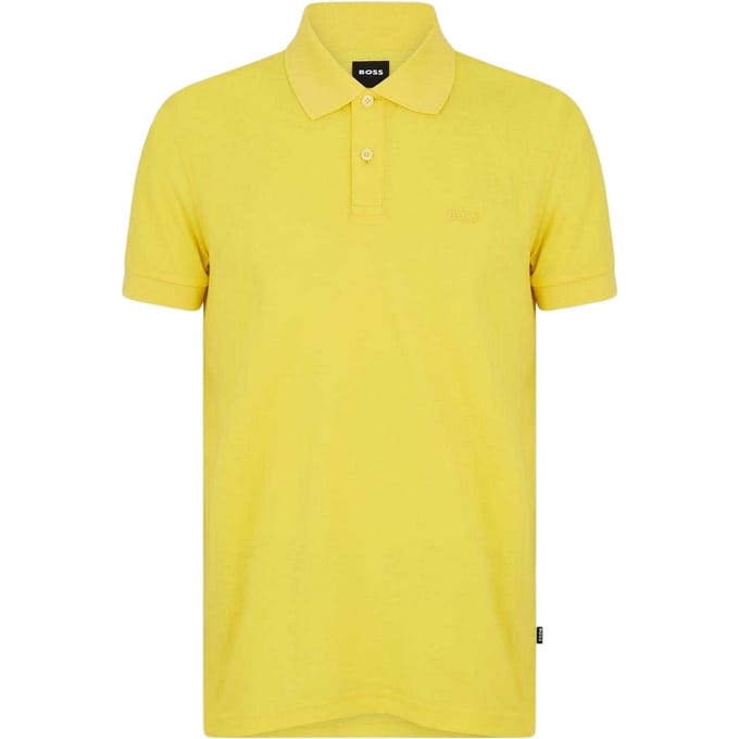 Boss Heren Firenze Katoenen Poloshirt (Helder geel)