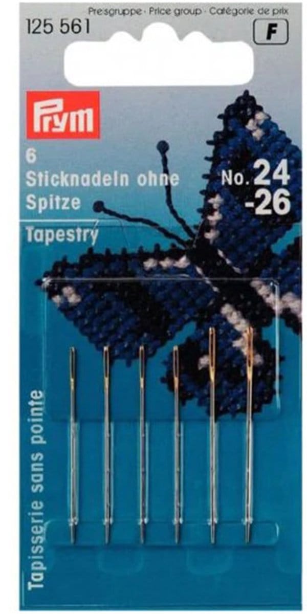 Prym Borduurnaalden Zonder Punt Staal No. 24-26