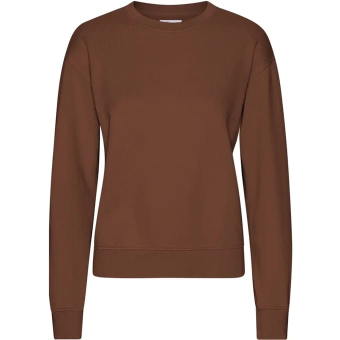 Dames sweatshirt met ronde hals Colorful Standard Classic Organic Cinnamon Brown