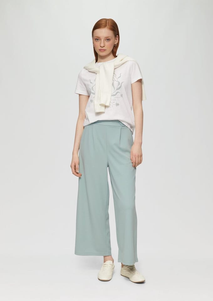 Q/S designed by - Broek - Maat 36 - Vrouwen - 7217 GREEN - polyester