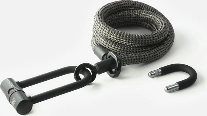 TEXLOCK eyelet - U/X lock - Fietsslot - ART2 - L - 160 cm - Grijs