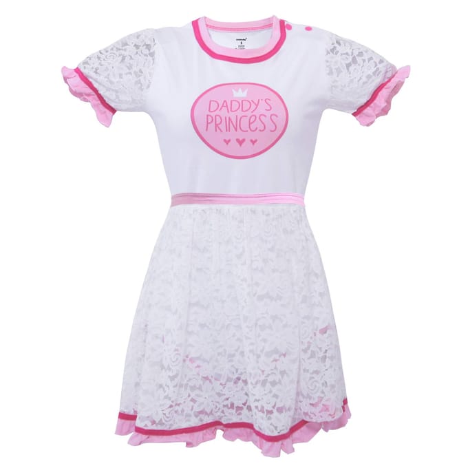 [LittleForBig] Barboteuse Adulte, Jolie Robe en Dentelle, Style Princesse, Taille M white