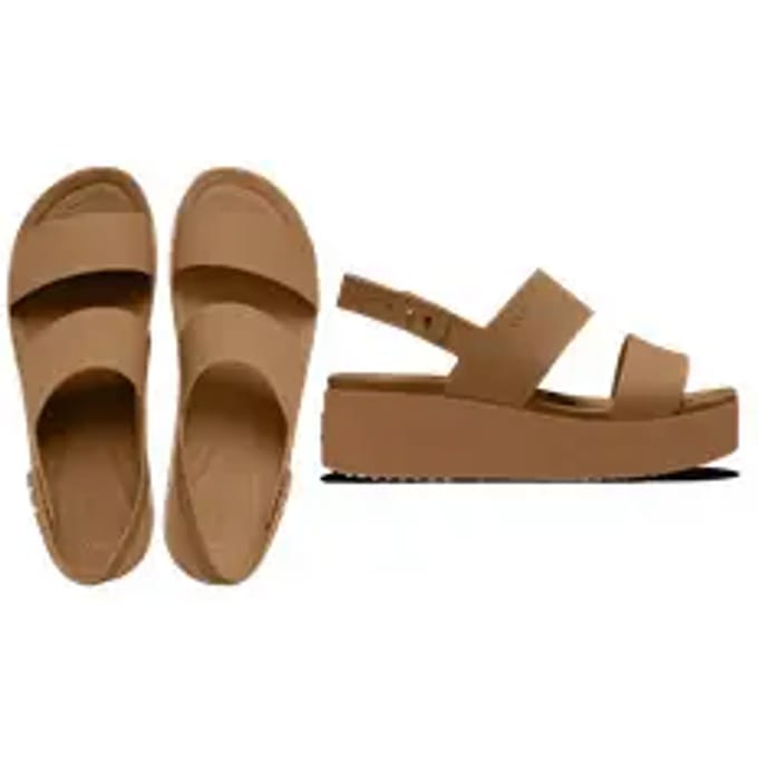 Platte sandalen Crocs BROOKLYN LOW WEDGE