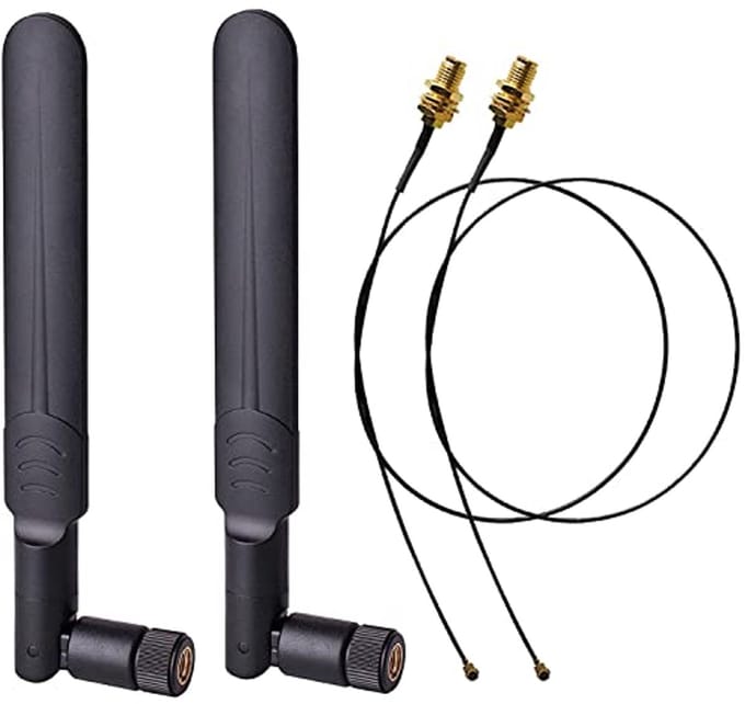 Dual Band 8dBi WiFi Antenne met U.FL/IPEX naar RP SMA Kabels voor Mini PCIe