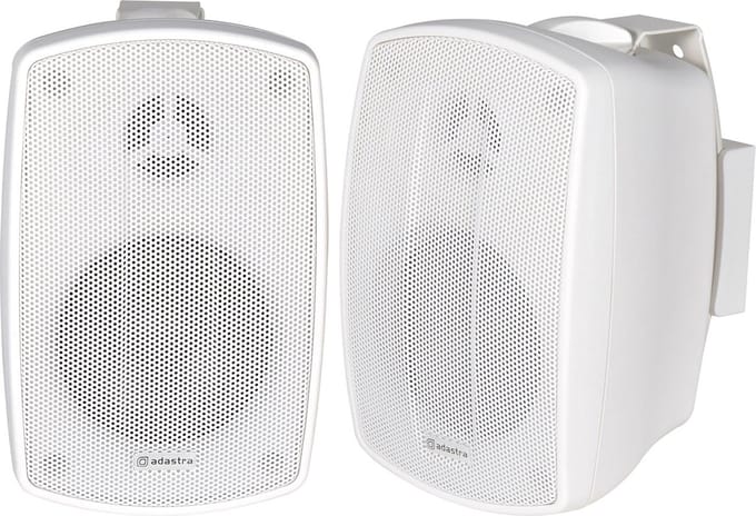 Adastra BH3-W weerbestendige luidsprekerset 3 inch IP44, wit, per paar