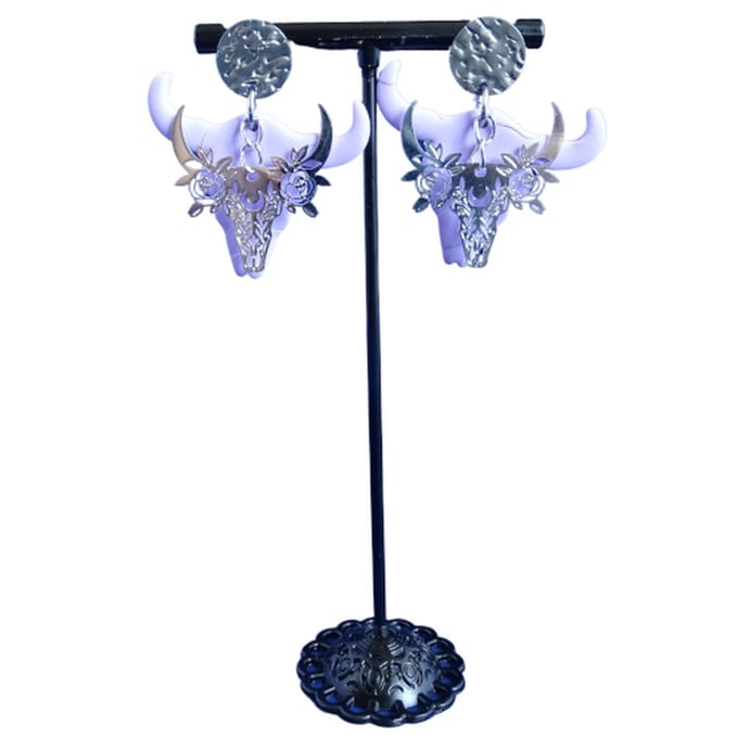 2 Love It – Buffel Silver – Dames – Oorhangers – Lichtgewicht