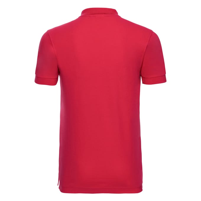 Russell Heren Stretch Poloshirt (Klassiek rood)
