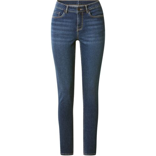 ESMARA Dames push-up jeans, skinny fit, normale taillehoogte (Blauw, 38)