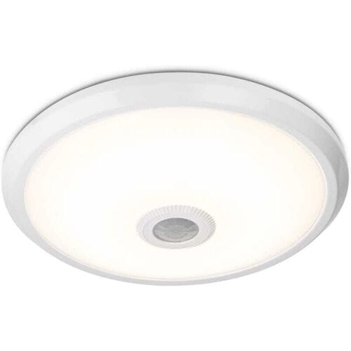 HOFTRONIC LED Plafondlamp - Met bewegingssensor - Rond - Ø29 cm - 12 watt - 1160 Lumen - 4000K neutraal wit - Wit - IP20 voor binnen