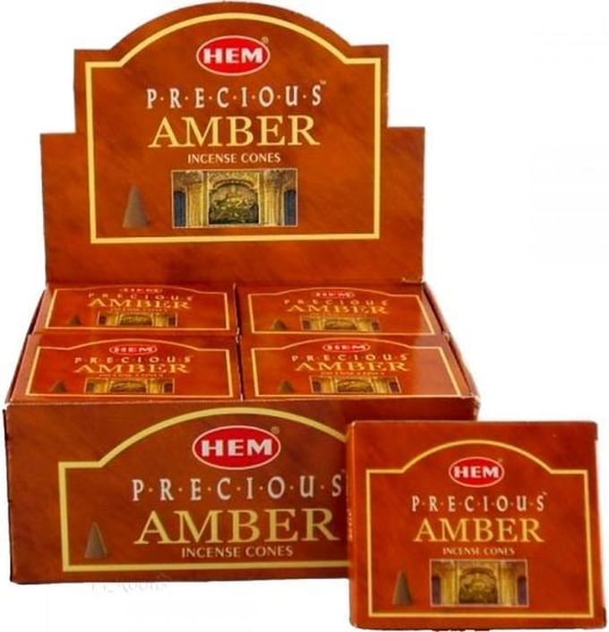 HEM Wierook Kegel Amber (12 pakjes)