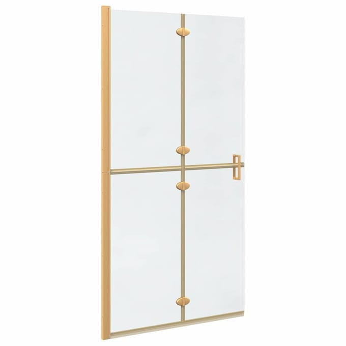 vidaXL - Inloopdouche - wand - Goud - 100 - x - 6,5 - x - 190 - cm