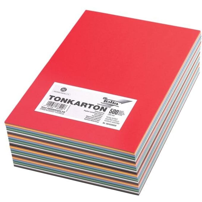 Knutselkarton "Geassorteerde kleuren", 500 vellen