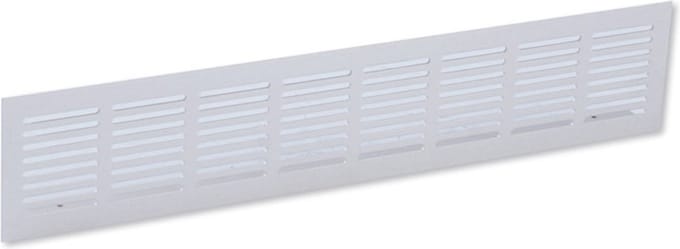 Nedco BV Plintrooster 400x80mm aluminium F1 aluminium geanodiseerd