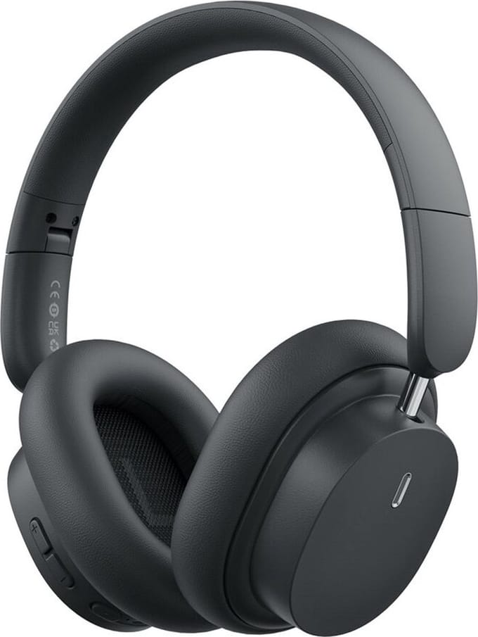 Baseus Bowie D05 Draadloze Koptelefoon Bluetooth 5.3 Grijs