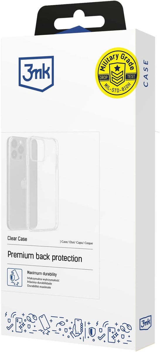 Hoes voor Motorola Edge 70 Fusion, 3MK, Clear, Transparant