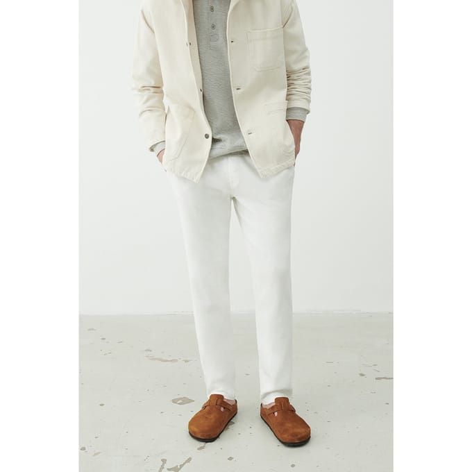 American Vintage Sonicake Sweat Pants Blanc Größe: M | Jogginghosen Outlet | Herren
