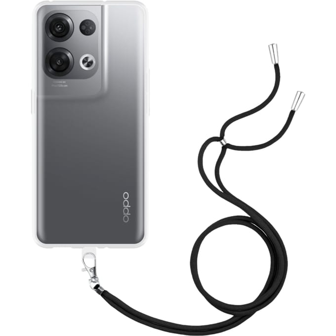 Just in Case Reno8 Pro TPU Hoesje Met Draagkoord Transparant