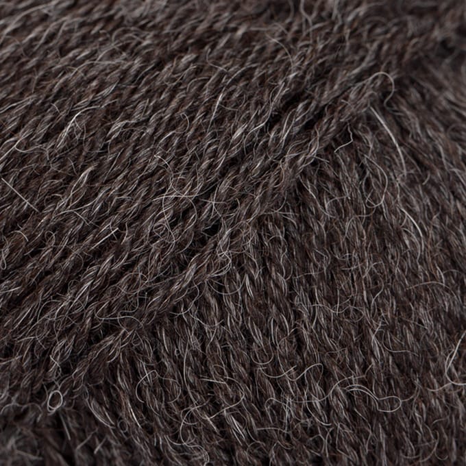 DROPS Puna Natural Mix - 08 zwart - Wol Garen