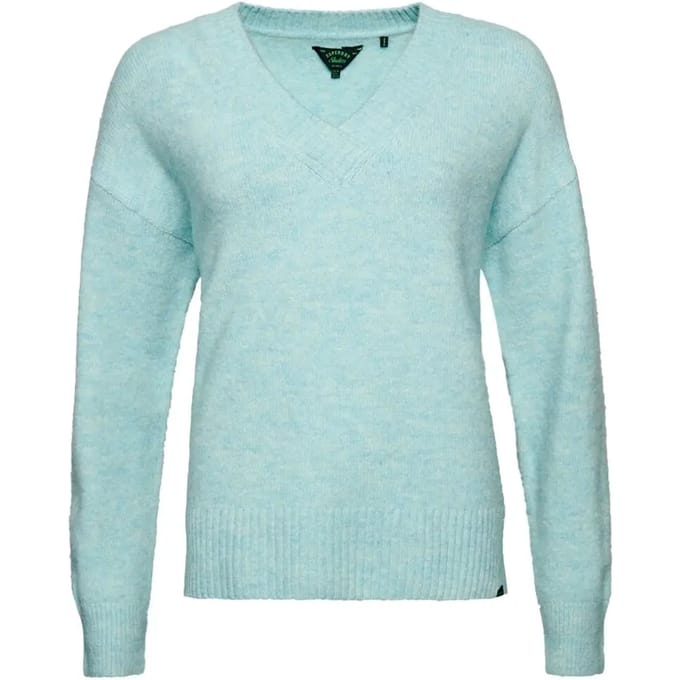 Superdry - Oversized trui met V-hals - Dames - Sweaters