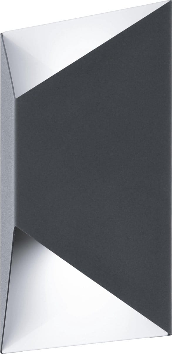 EGLO Predazzo - Buitenverlichting - Wandlamp - 2 Lichts - LED - Antraciet, Wit