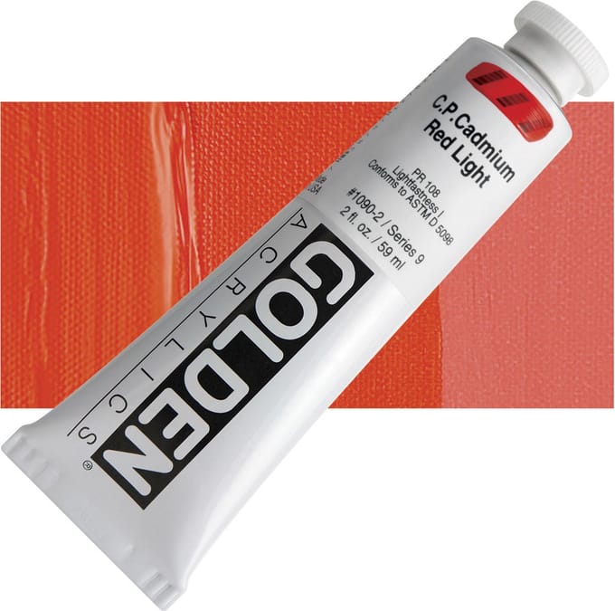 Golden Heavy Body Acrylverf Serie 9 Cadmium Red Light