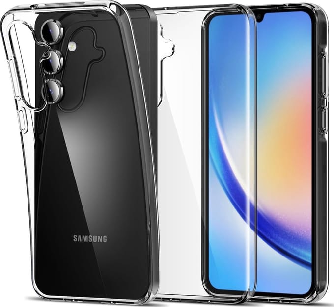 Flexibele achterkant Silicone hoesje Transparant Geschikt voor: Samsung Galaxy A35