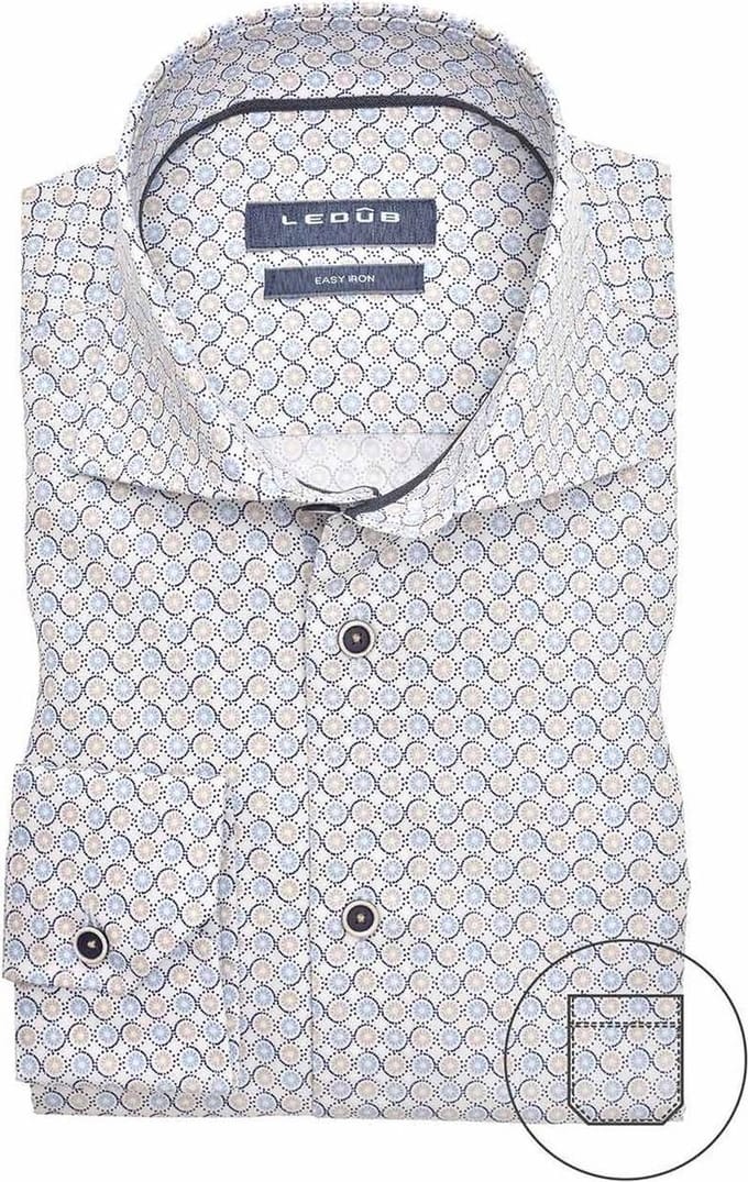 Ledub overhemd printje Modern Fit