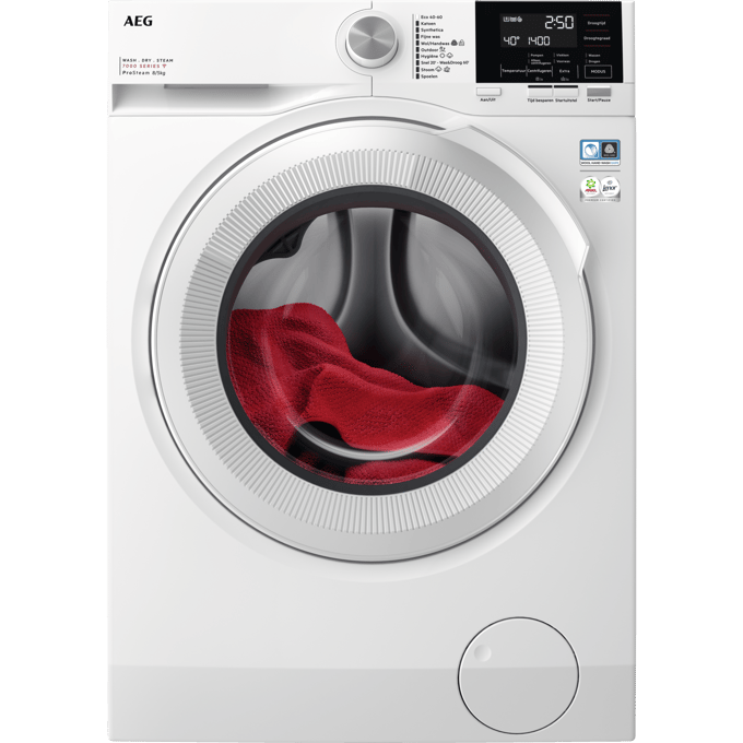 AEG LWR73R842 7000 serie ProSteam® - Was-droogcombinatie - Warmtepomp - NL-FR
