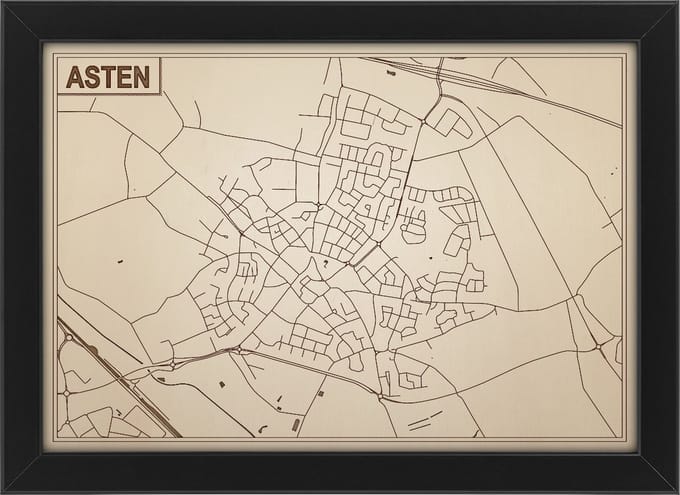Decoratief Beeld - Houten Van Asten - Hout - Bekroned - Bruin - 21 X 30 Cm