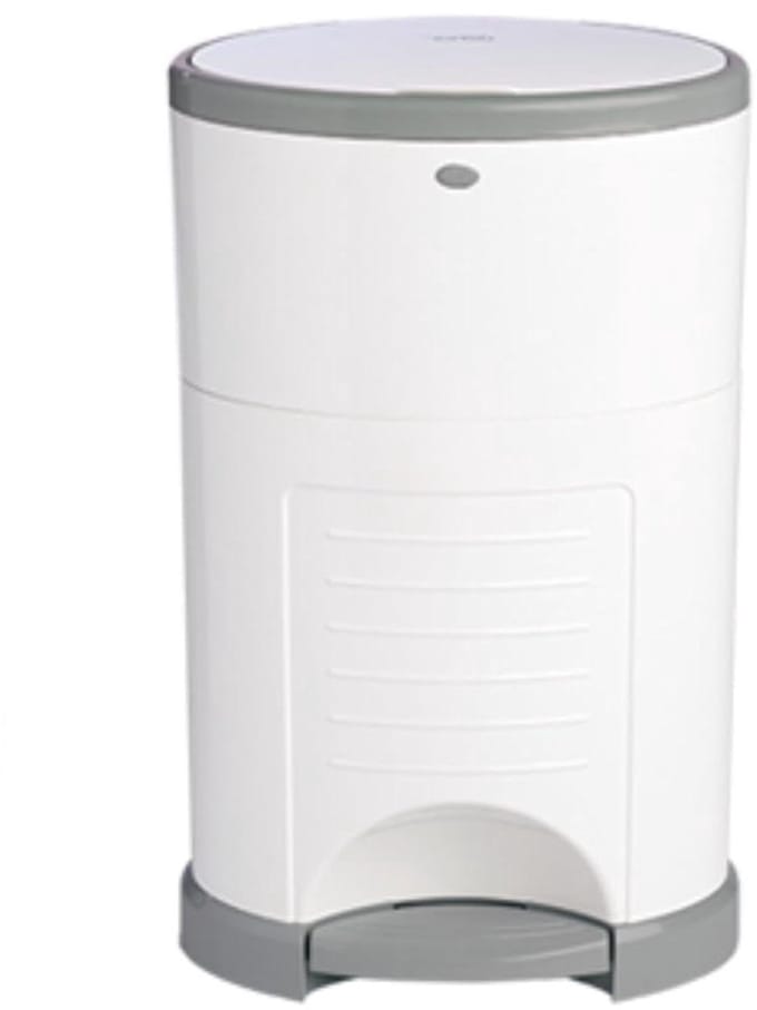 Luieremmer Mini - Luier Afvalbak - Babykamer - Handenvrij Werken - 9 Liter - Wit