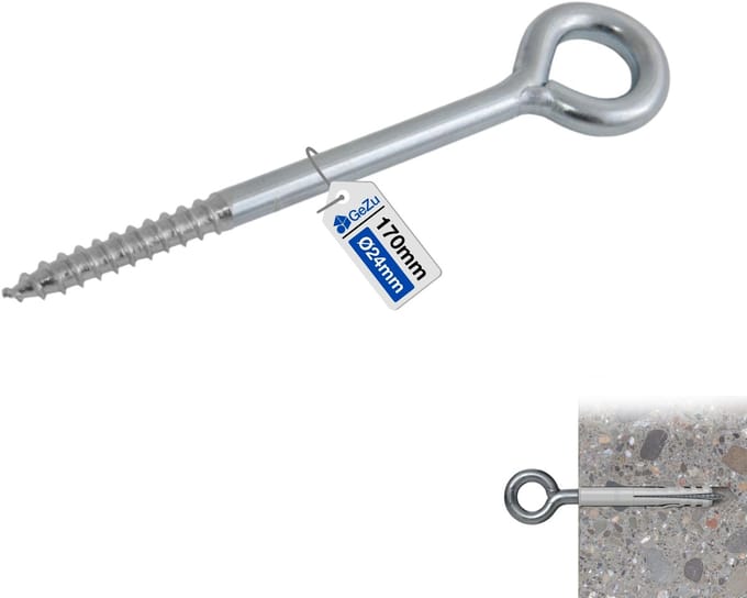 GeZu Impex Oogschroeven Voor Steigers 120 mm – Gegalvaniseerd