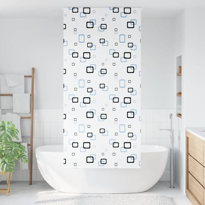 vidaXL - Doucherolgordijn - 110x240 - cm - stofbreedte - 106 - cm