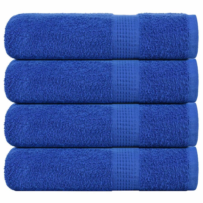 vidaXL - Handdoeken - FROGN - 4 - st - 50x100 - cm - 360 - g/m² - blauw