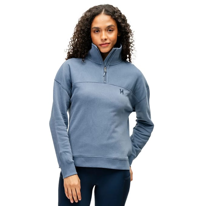 Demi-zip sweatshirt paardrijden dames Horseware Vitality