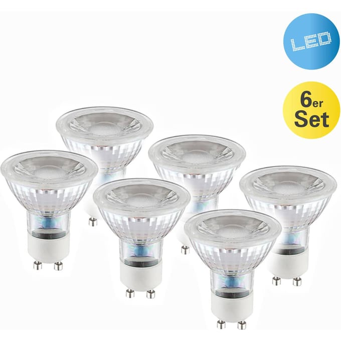 Näve LED reflector GU10 4,6W 450lm warmwit 6 per set