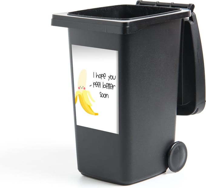 Container sticker Sterkte - Quote - Banaan - Humor - 40x60 cm - Kliko sticker